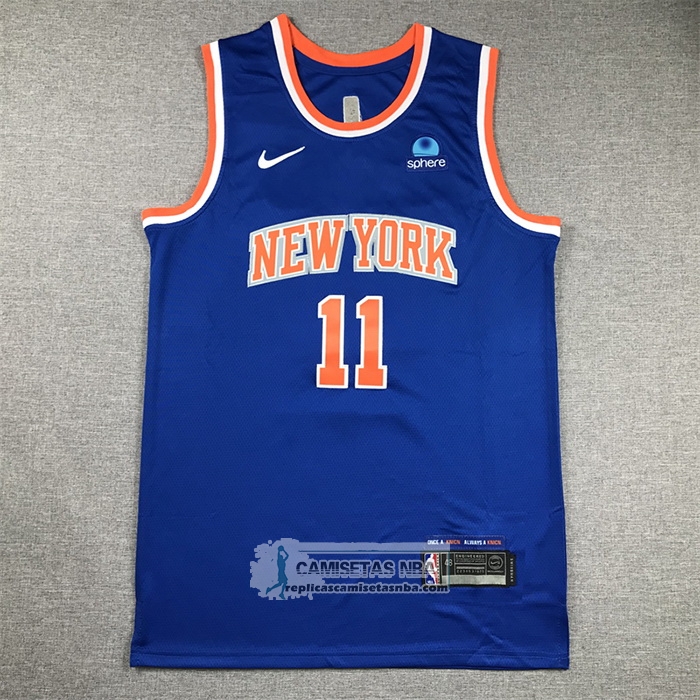 Camiseta New York Knicks Jalen Brunson NO 11 Icon 2022-23 Azul